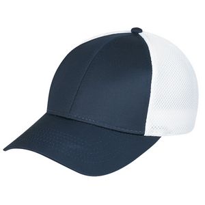 [5A392M] Polycotton/Polyester Honeycomb Cap w/Mesh Back (2-Toned)
