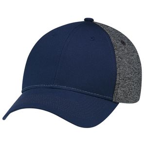 [5K867M] Full-Fit Polycotton/Polyester Marl Cap