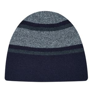 [9M039M] Marl/Stripe Rib Knit Board Cap