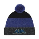 Marl Rib Knit Pom Pom Cuff Toque