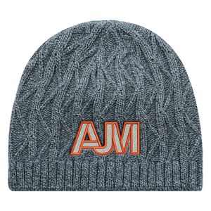 [9Y030M] Jacquard Cable Knit Board Toque