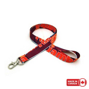 [4-SUBL-34-YDS] 3/4" Digitally Sublimated Lanyard w/ Deluxe Swivel Hook