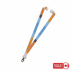3/4" Digitally Sublimated Lanyard w/ Sew on Breakaway