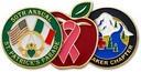 Enamel filled Lapel Pin (up to 0.75 square inches)