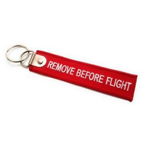 [KEYTAG-WOVEN] Woven Remove Before Flight Key Tag