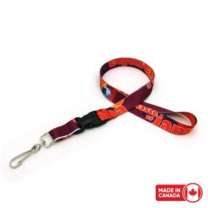 [4-SUBL-34-BUC] 3/4" Digitally Sublimated Lanyard w/ Detachable Buckle