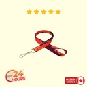3/4" Digitally Sublimated Lanyard w/ J Hook