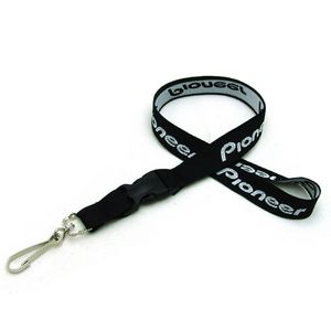 [COARSE-34BUC] 3/4" Detailed Coarse Weave Lanyard w/ Detachable Buckle