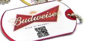 [DOGTAGFC-QR] Full Color Plastic Dog Tag w/ QR Code