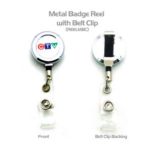 [REELMBC] Metal Badge Reel w/ Back Clip