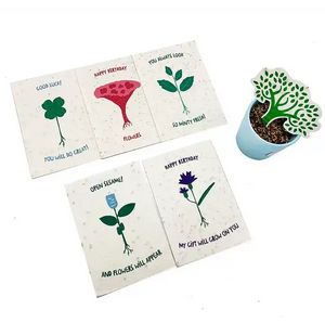 [SEEDHEADER-CARD] Flower Seed Paper Sock Header Card