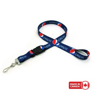 [4-SUBL-12-BUC] 1/2" Digitally Sublimated Lanyard w/ Detachable Buckle
