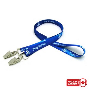 5/8" Digitally Sublimated Lanyard w/ Double Standard Attachment