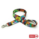 7/8" Digitally Sublimated Lanyard w/ Deluxe Swivel Hook