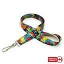 7/8" Digitally Sublimated Lanyard w/ J Hook