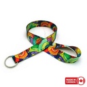 7/8" Digitally Sublimated Lanyard w/ Keyring