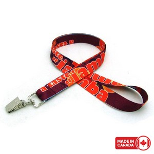 Digitally Sublimated Lanyard w/Bulldog Clip
