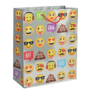 [BGC1S1013-210] 210g C1S paper bag with full color imprint on all sides (10*13*5")