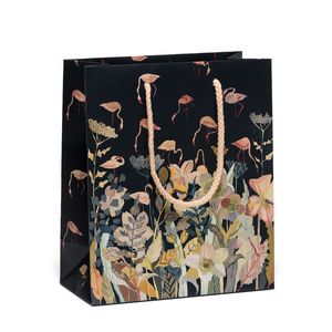 [BGC1S68-250] 250g C1S paper bag with full color imprint on all sides (6.25*8*2.5")