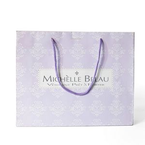 [BGC1S810-250] 250g C1S paper bag with full color imprint on all sides (10.5*8.25*4")