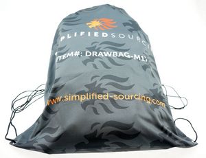 [BGFDS1618-L] Light Weight Microfiber Drawstring Backpack