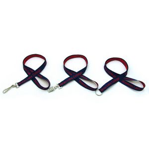 [COARSE-58YBD] 5/8" Detailed Coarse Weave Lanyard w/ Bulldog Clip