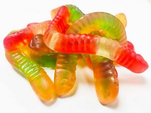 [CONE-150GW] 150g Gummy Worms with Full Color Label