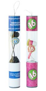 PVC Tube Packed Earbuds - Ocean Import