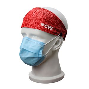 [HEADBAND-BUTTON2] Sublimated Headband with Button to Hold a Mask