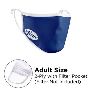 [MASK-COTTON-3D2PWP-SS-ADJ] Mask - 3D 2 Ply With Pocket Cotton Silkscreened Adjustable Adult