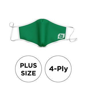 Mask - 3D 4 Ply Cotton Silkscreened Fixed Ear Plus Size