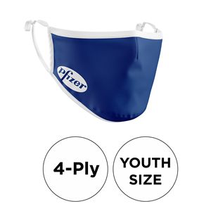 [MASK-COTTON-3D4PYOU-AD] Mask - 3D 4 Ply Cotton Silkscreened Adjustable Ear Youth Size