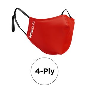 [MASK-COTTON-3DNP4P-SS-AD] Mask - 3D (No Piping) 4 Ply Cotton Silkscreened Adjustable Ear Adult