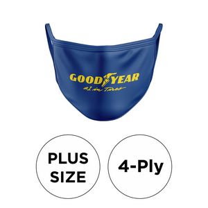 Plus Size 4-Ply Silkscreened Cotton Mask