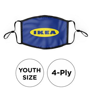 [MASK-COTTON-4PYOUT-SS-ADJ] Mask - Flat 4 Ply Cotton Silkscreened Adjustable Youth