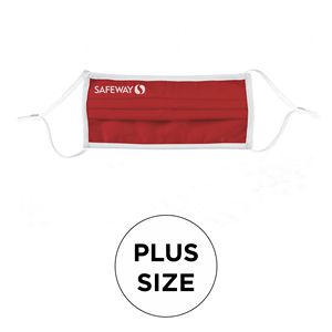 [MASK-COTTON-PLT2PPLUS-AD] Mask - Pleated 2 Ply Cotton Silkscreened Adjustable Plus