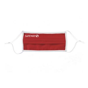 [MASK-COTTON-PLT2P-SS-ADJ] Mask - Pleated 2 Ply Cotton Silkscreened Adjustable Adult