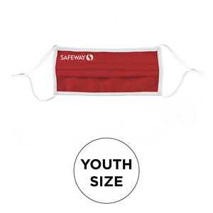 [MASK-COTTON-PLT2PYOUTH-AD] Mask - Pleated 2 Ply Cotton Silkscreened Adjustable Youth