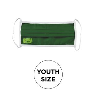Mask - Pleated 2 Ply Cotton Silscreened Fixed Youth