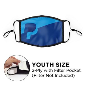[MASK-POLYSUBL-2PWPYOU-ADJ] Mask - Flat 2 Ply With Pocket Full Color Polyester Adjustable Ear Youth Size