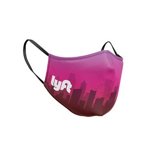 [MASK-POLYSUBL-3DNP2P] Mask - 3D (No Piping) 2 Ply Full Color Polyester Fixed Ear Adult