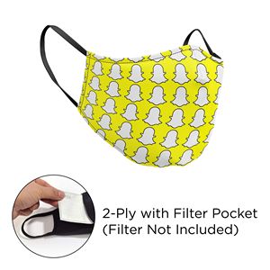 [MASK-POLYSUBL-3DNP2PWP] Mask - 3D (No Piping) 2 Ply With Pocket Full Color Polyester Fixed Ear Adult