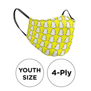 [MASK-POLYSUBL-3DNP4PYOU] Mask - 3D (No Piping) 4 Ply Full Color Polyester Fixed Ear Youth