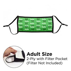 [MASK-POLYSUBL-PLT2PWP-ADJ] Mask - Pleated 2 Ply With Pocket Full Color Polyester Adjustable Adult