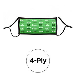[MASK-POLYSUBL-PLT4P-ADJ] Mask - Pleated 4 Ply Full Color Polyester Adjustable Adult