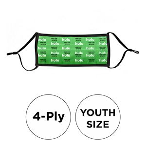 [MASK-POLYSUBL-PLT4PYOU-AD] Mask - Pleated 4 Ply Full Color Polyester Adjustable Youth