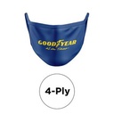 4 Ply Silk screened Cotton Face Mask