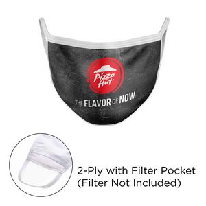 [PPE-MASK-POLYSUBL-2PWP] 2 Ply Sublimated Polyester Mask with Filter Pocket