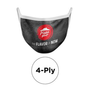 [PPE-MASK-POLYSUBL-4P] 4 Ply Sublimated Polyester Mask