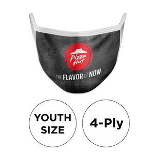 [PPE-MASK-POLYSUBL-4PYOUTH] 4 Ply Sublimated Polyester Youth Mask